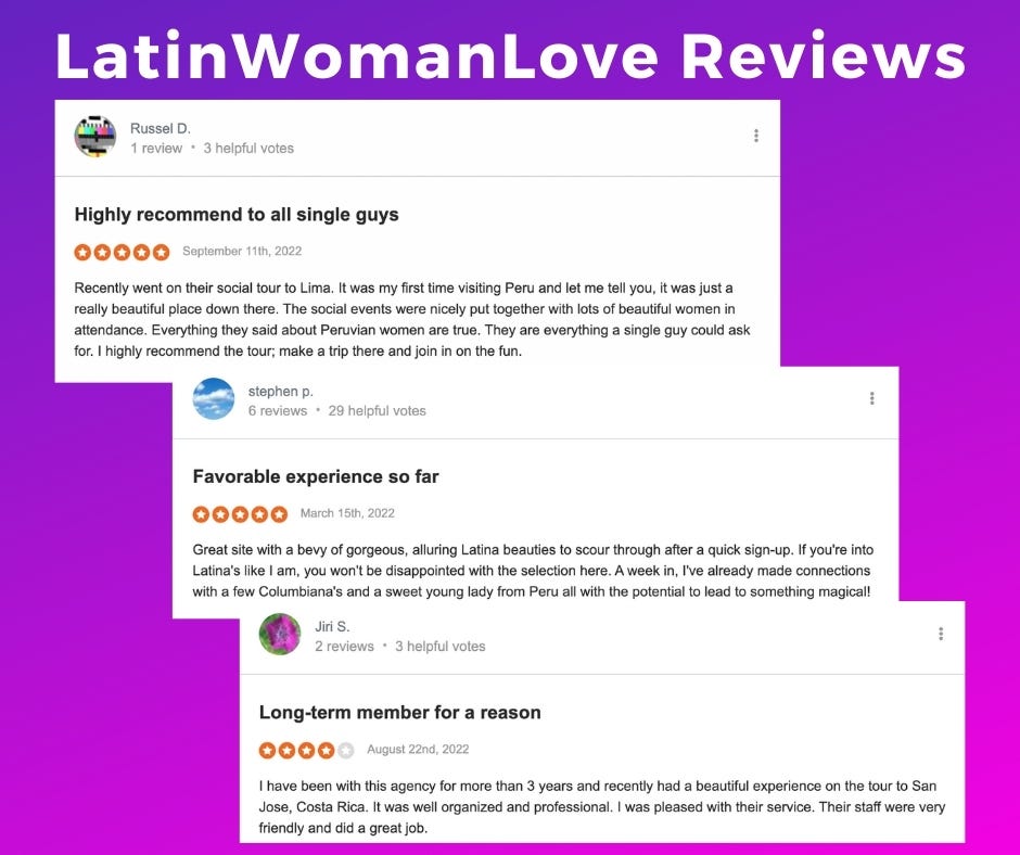 LatinWomanLove Customer Reviews